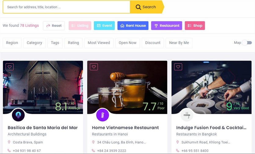 Wilcity-Themes für das WordPress-Verzeichnis