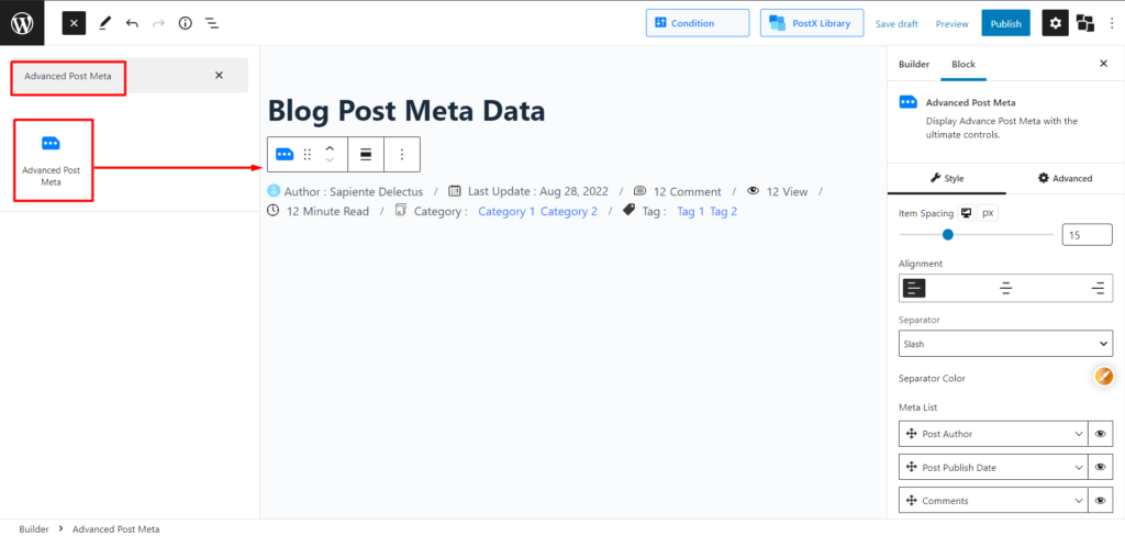 WordPress 2에서 블로그 게시물 메타 데이터를 표시하는 방법 Adding Blog Post Meta Data