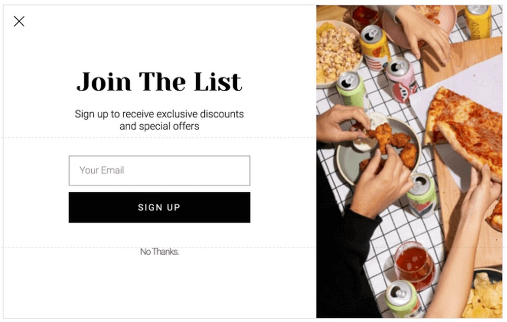 E-Mail-Abonnement-Popup-Formular
