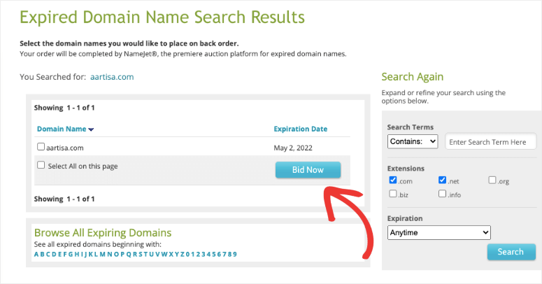 Tawar sekarang untuk nama domain