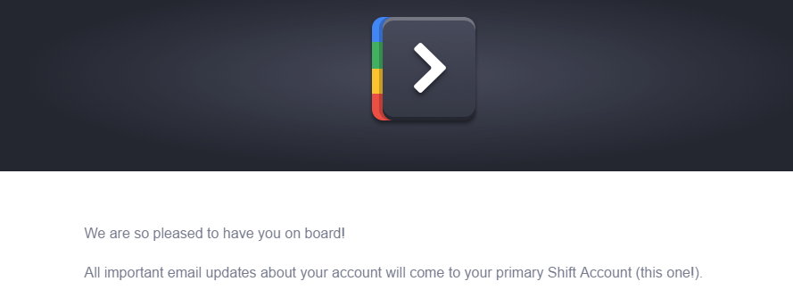مثال على البريد الإلكتروني الترحيبي بنبرة ودية.