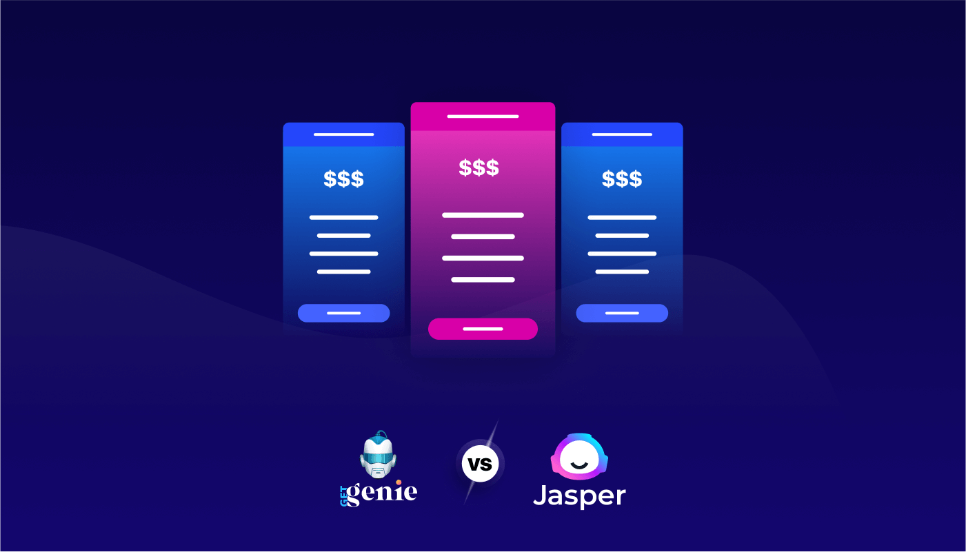 Prix Jasper vs Getgenie AI