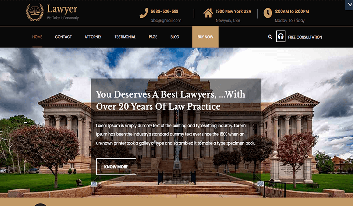 10+ من أفضل ثيمات WordPress لشركات المحاماة والمحامين في عام 2022 8 WordPress Themes for Law Firms and Attorneys