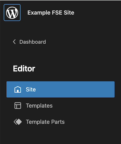 Alterna la navigazione tra l'editor di blocchi e l'editor di modelli