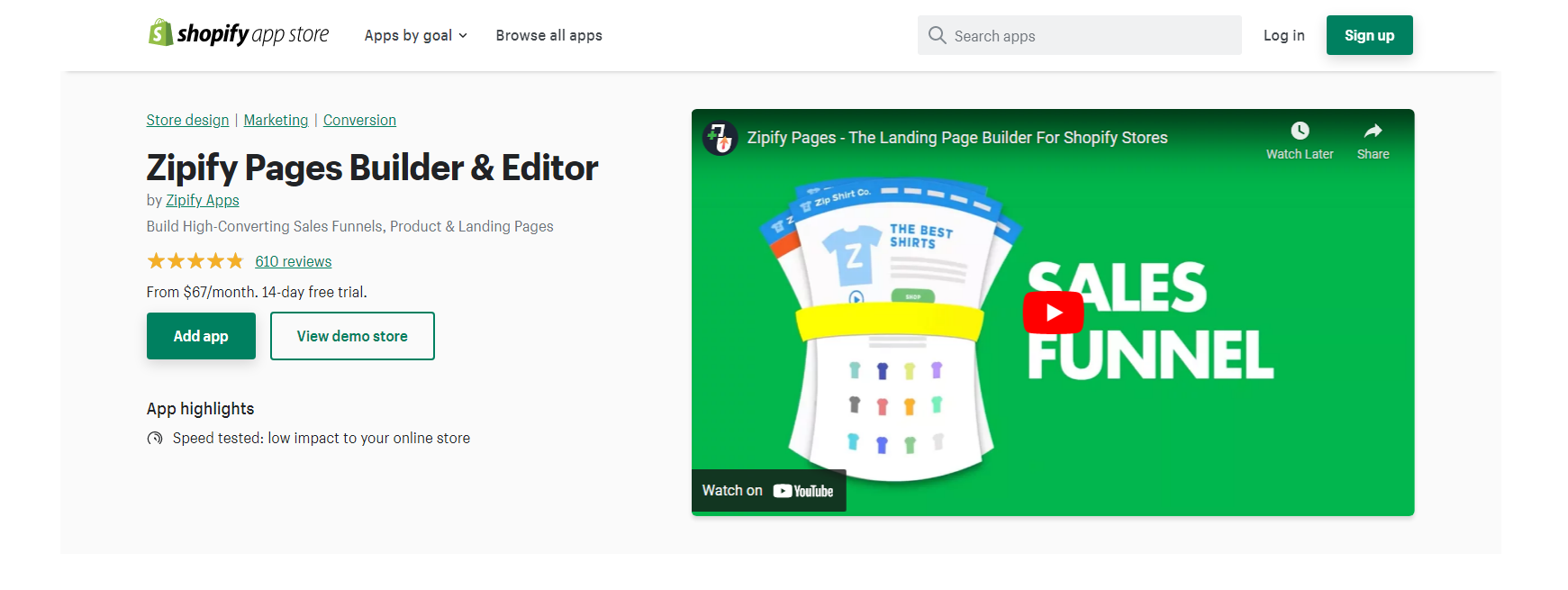 Zipify Pages - Creator de pagini Shopify