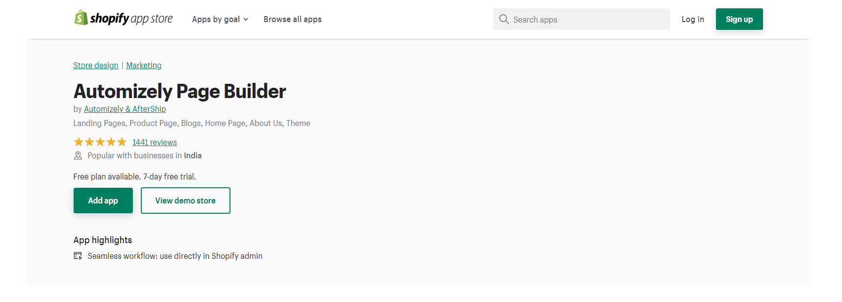 Automizely Page Builder - Generator de pagini Shopify
