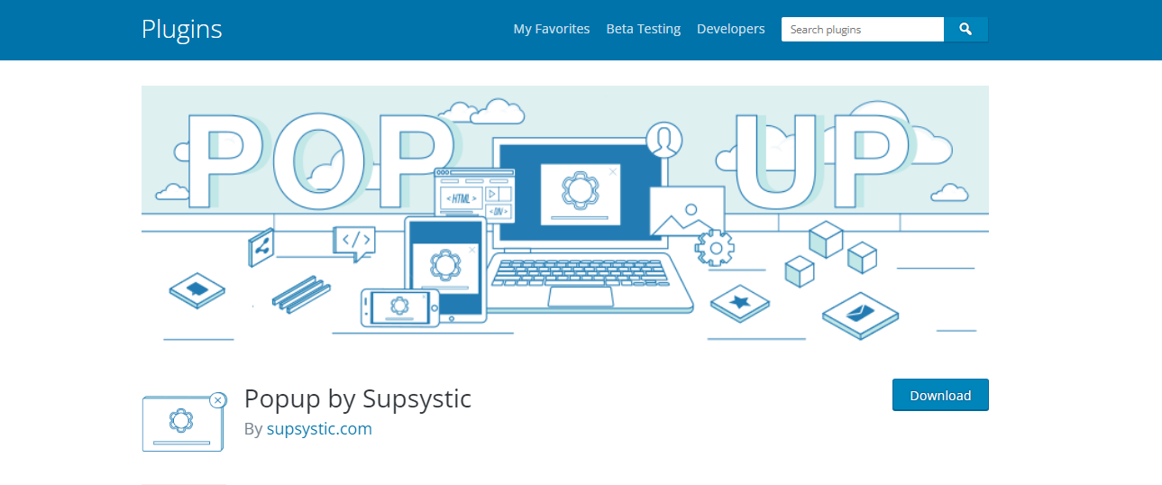 Supsystic - pluginuri pop-up WordPress