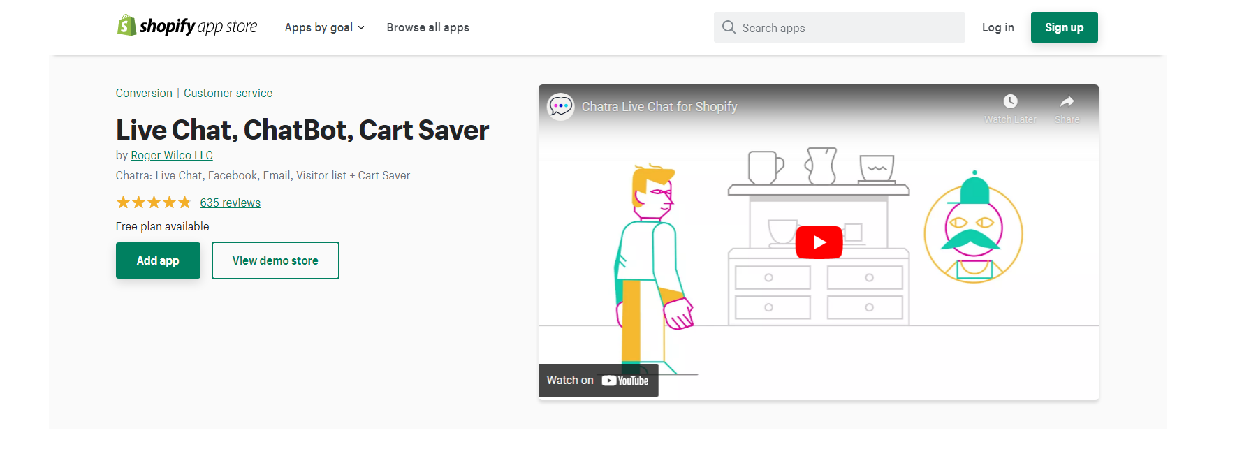 Chatra - Aplicativo de bate-papo ao vivo da Shopify
