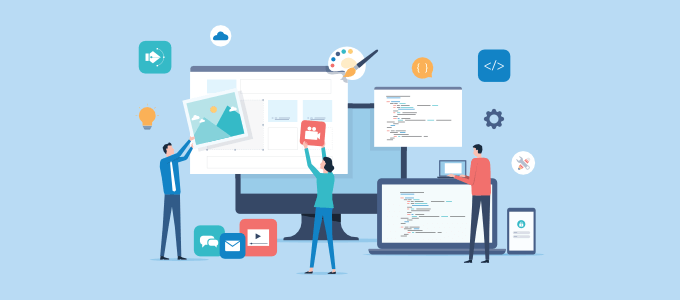 Estadísticas de diseño web en la página