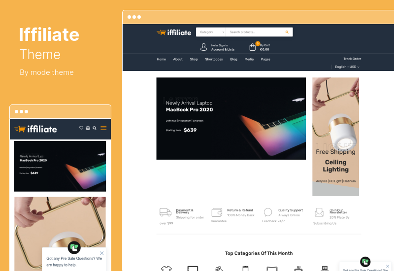 アフィリエイト テーマ - Amazon アフィリエイト WooCommerce テーマ