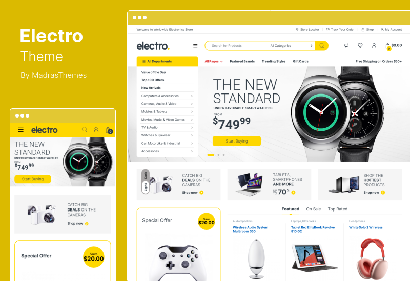 Electro テーマ - 家電量販店 WooCommerce テーマ