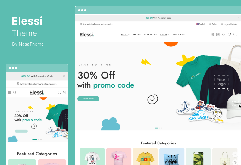 Elessi テーマ - WooCommerce AJAX WordPress テーマ