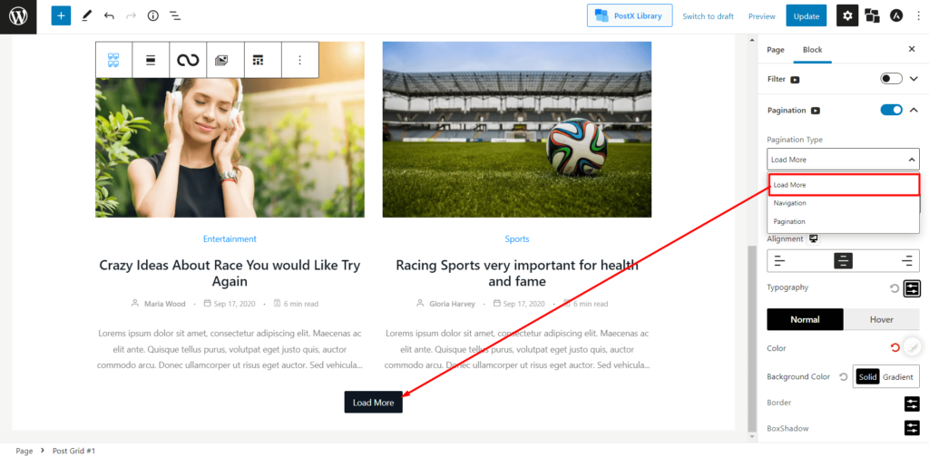 如何在 WordPress 中添加加載更多按鈕(分步指南)6 Load More Pagination