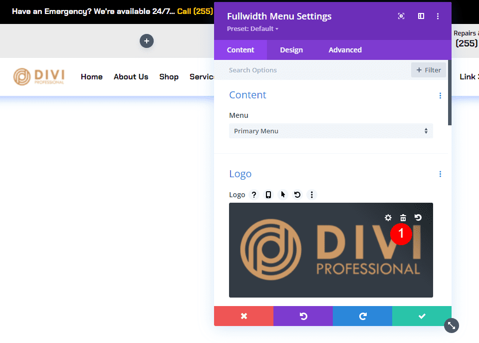 Cambia il logo in contenuto dinamico