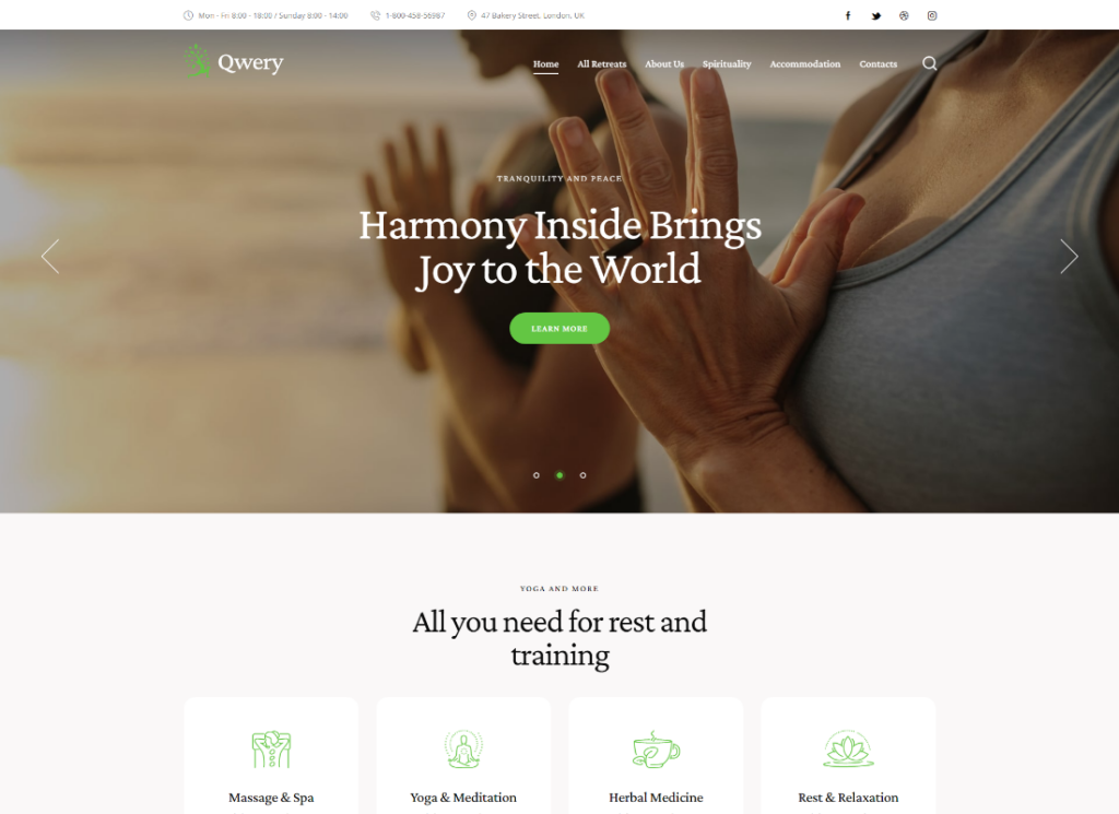 Qwery - Tema WordPress aziendale multiuso