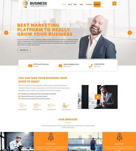 Zaawansowany motyw biznesowy WordPress