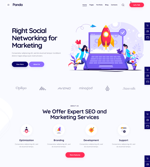 Motyw Panda WordPress