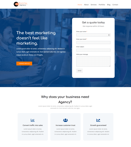 Przestronny motyw WordPress