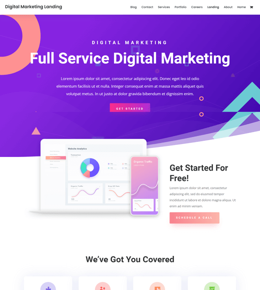 Motyw WordPress Divi Digital Marketing