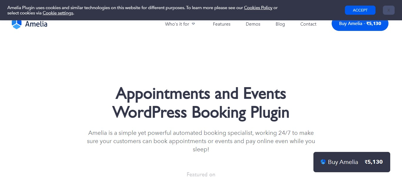 Plugin de evento Amelia