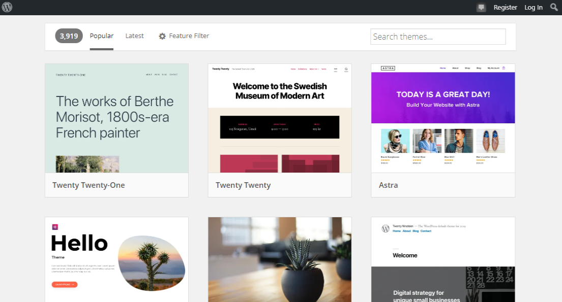 WordPress.org 테마