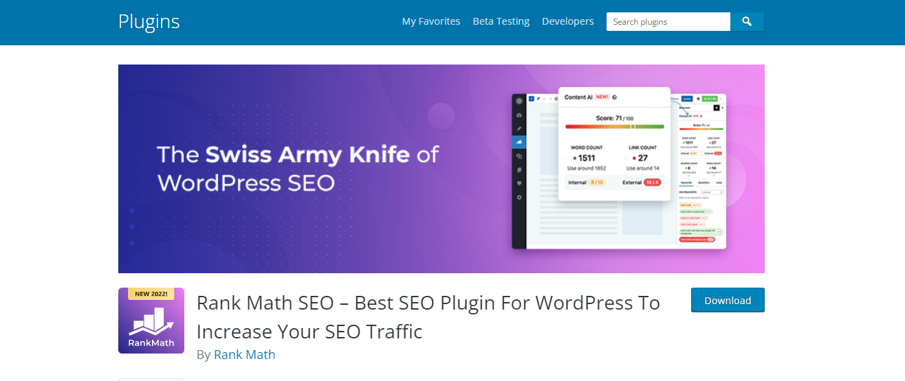 Rank Math - Plugin SEO WordPress