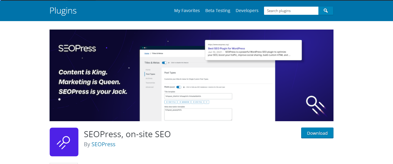 SEOPress - Plugin SEO WordPress