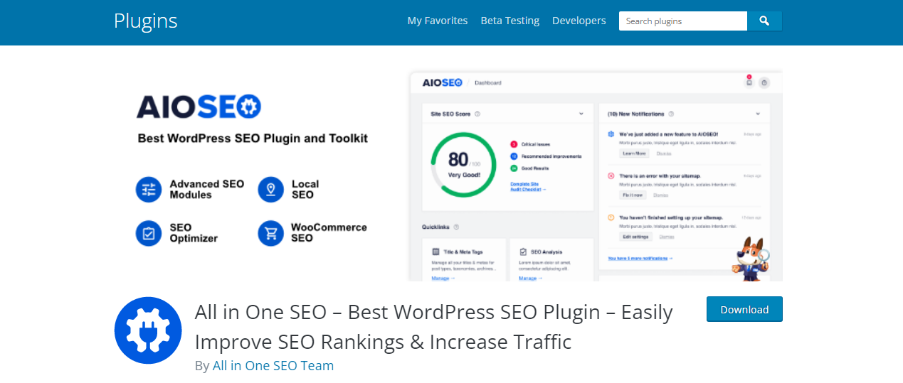 Semua dalam satu SEO - Plugin SEO WordPress