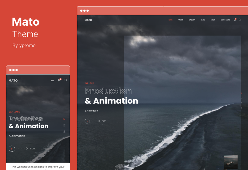 Motyw Mato - Motyw WordPress dla wytwórni filmowych i filmowców