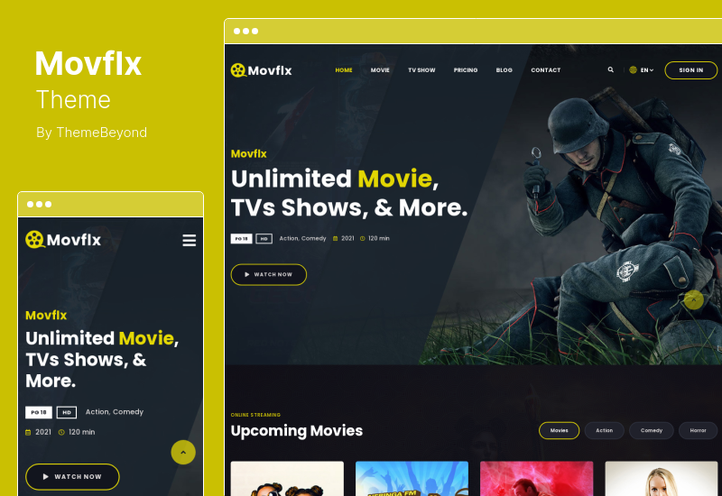 Motyw Movflx - Produkcja wideo i motyw filmowy WordPress