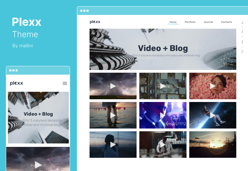 Plexx Theme - najlepsze portfolio zdjęć i wideo WordPress motyw