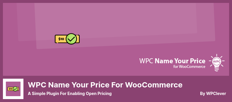 WPC Nazwij swoją cenę za wtyczkę WooCommerce — prosta wtyczka umożliwiająca otwieranie cen