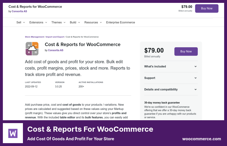 Cost și rapoarte pentru pluginul WooCommerce - Adăugați costul mărfurilor și profitul pentru magazinul dvs