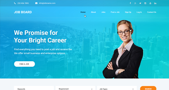 Tema de Wordpress para portal de empleo