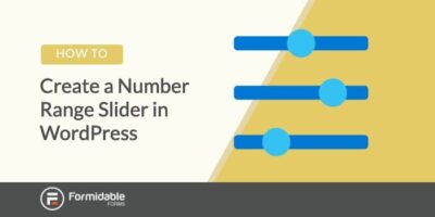 Как создать ползунок диапазона чисел в WordPress