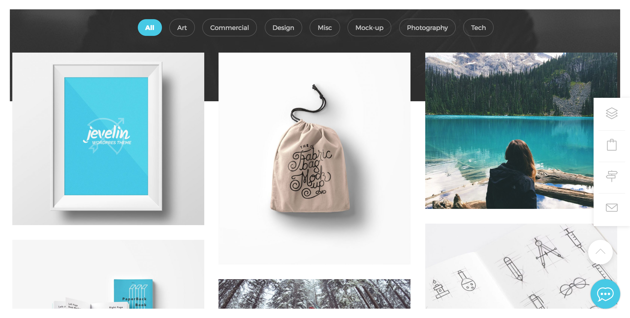 Captura de tela do tema Jevelin