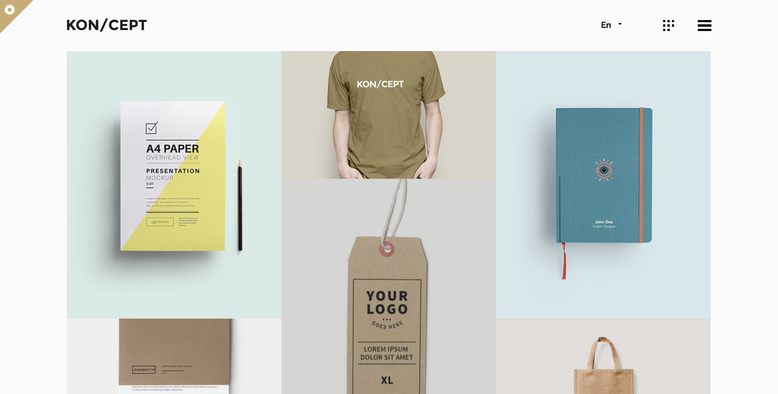 Captura de tela do tema KON / CEPT