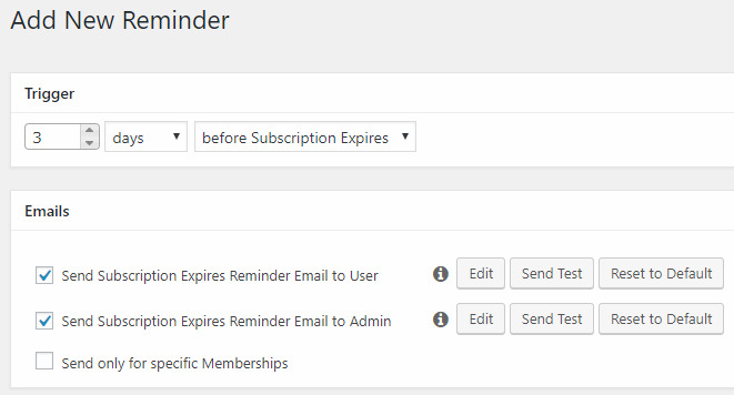 Creați memento de e-mail în MemberPress