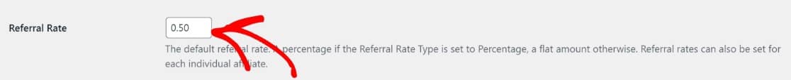Referral rate