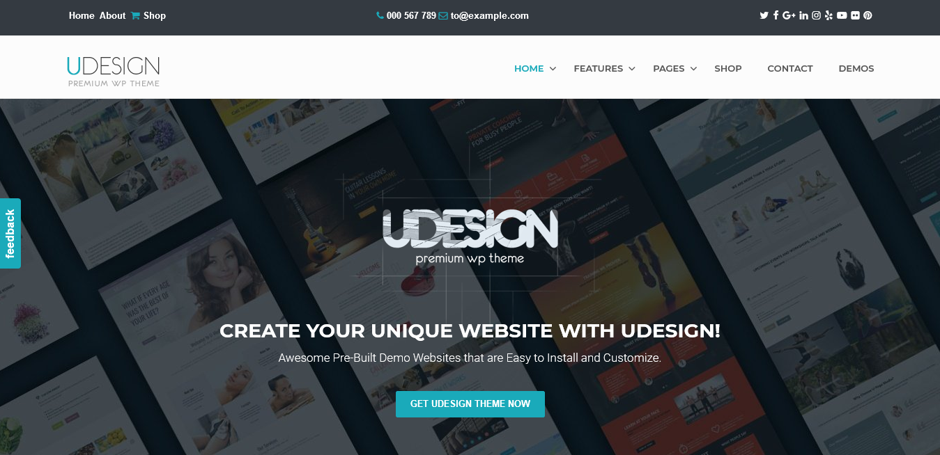udesign orașul atlantic al celui mai popular ocean temă wordpress