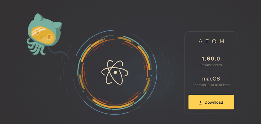 sitio web atom.io