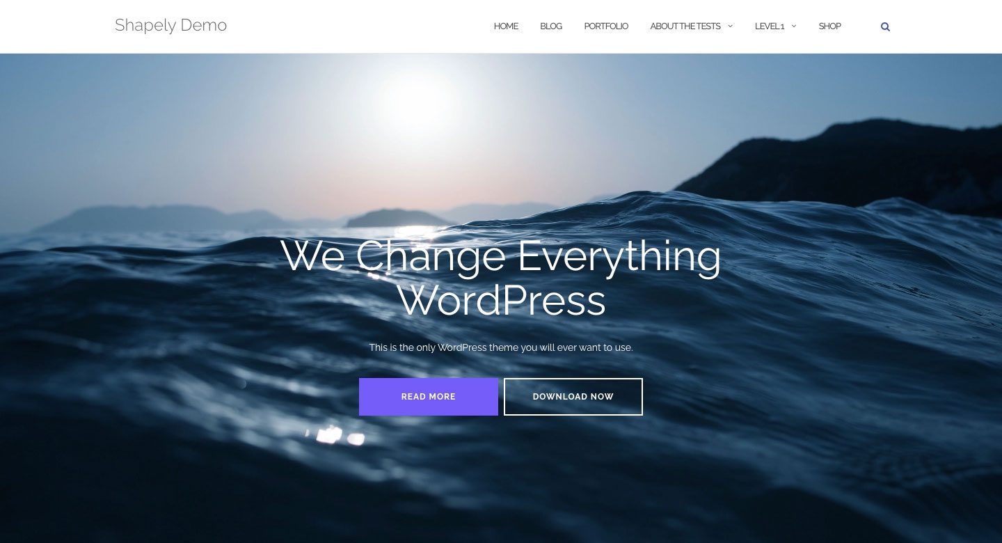 Shapely Bootstrap テーマ