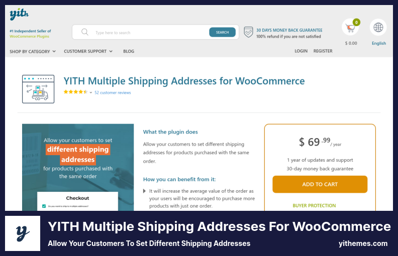 YITH Beberapa Alamat Pengiriman untuk Plugin WooCommerce - Izinkan Pelanggan Anda Menyetel Alamat Pengiriman yang Berbeda