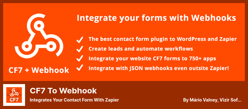 Wtyczka CF7 do Webhook — integruje formularz kontaktowy z Zapier