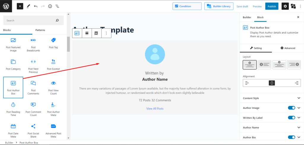 カスタム WordPress オーサーの作成方法 ページ 7 Adding Post Author Box