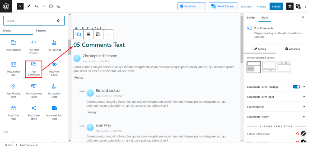 WordPress에서 댓글 섹션을 사용자 정의하는 방법: 댓글 양식 및 댓글 수 2 Post Comment Form