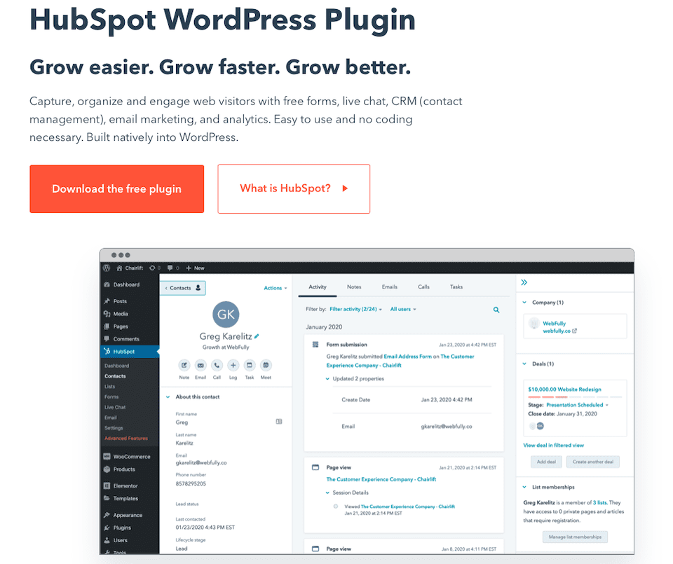 I migliori plugin gratuiti per WordPress per siti Web aziendali