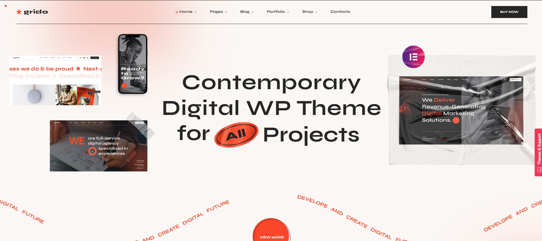 Grido ist ein elegantes Thema in den am besten ansprechenden WordPress-Themen
