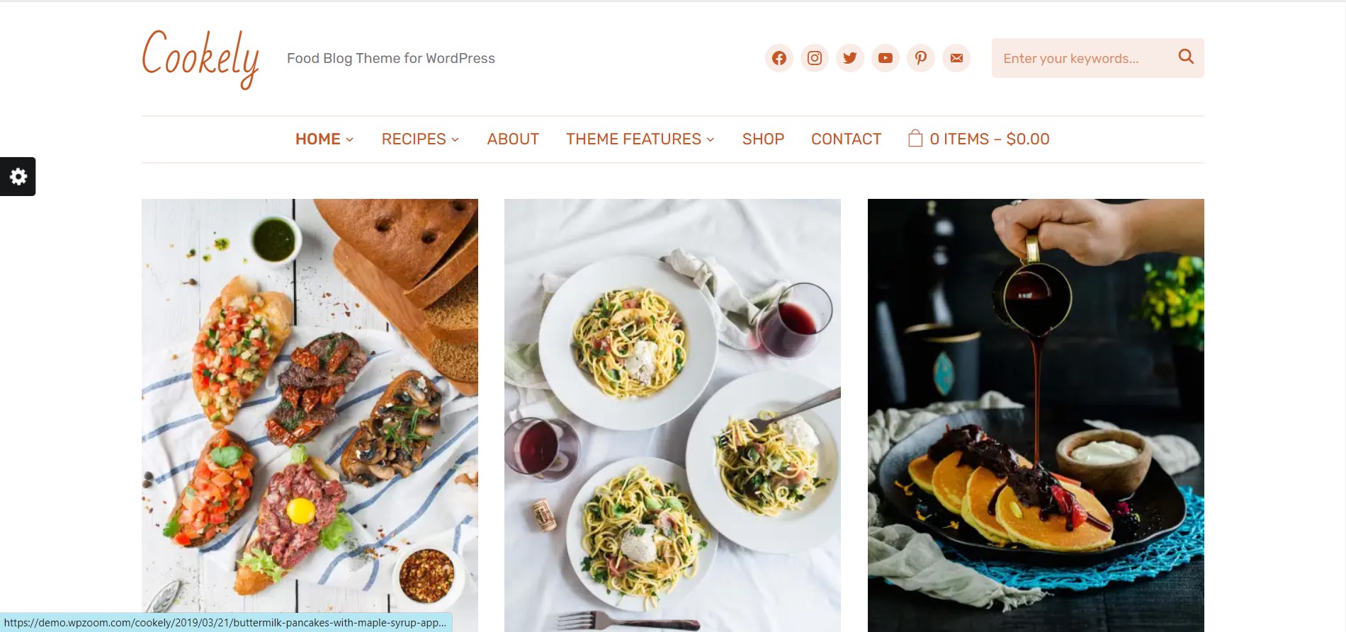Cookely die besten reaktionsschnellen WordPress-Themes für Food-Sites
