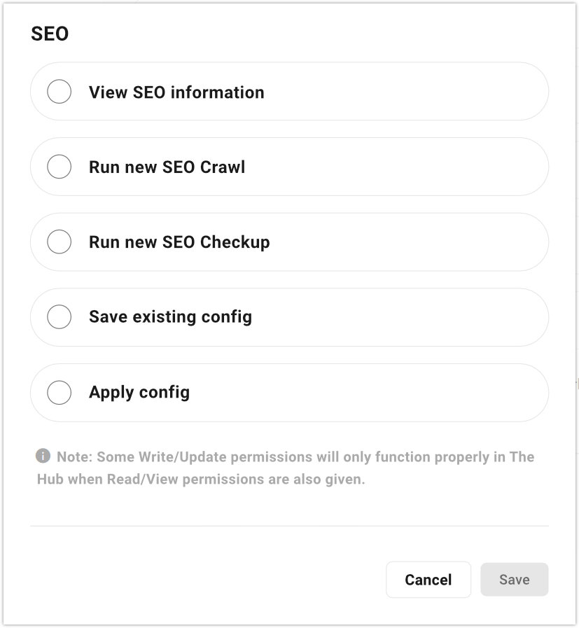 ロール 新しいロールを作成する seo 選択
